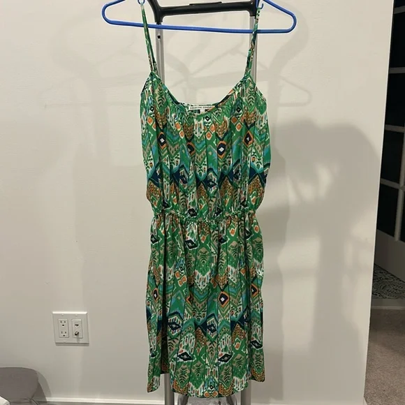 Collective Concepts Dresses | Collective Concepts Spaghetti Strap Dress | Color: Green/Orange | Size: M | Epearce724's Closet Collective Concepts Dresses | Collective Concepts Spaghetti Strap Dress | Color: Green/Orange | Size: M | Epearce724's Closet